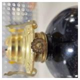 Lot Vintage Style Decor - Seth Thomas Candid Clock, Oil Lamp, DEMDACO Giving Heart