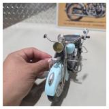 Indian Motorcycle Model Display Bike w/ Vincent Black Shadow Sign + 2 Mini Badges