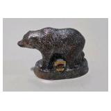 2 Pc Vintage Style National Park Souvenir Figurines - Bear Yellowstone, Eagle Glacier