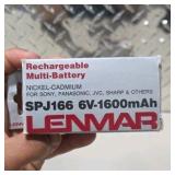 2 Lenmar SPJ166 Rechargeable Multi-Batteries - 6V 1600mAh