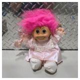 Fuggler Mini Stationery Vending Machine and Vintage Troll Doll