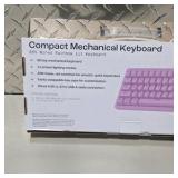 Compact Mechanical Keyboard - Pink - In Box