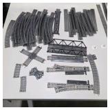 Model Train Track Lot - Straight, Curved, Bridge and Accessories