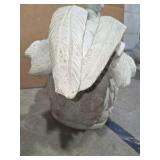 Large Cast Stone Rooster Statue Garden Decor Farmhouse Outdoor Chicken Sculpture small damage