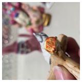 Vintage Lefton Blue Jay, Disney Eeyore Ornament, Sassy Rock, Cat Figurine Decor Lot