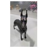 Great Dane Collector Lot - Large Standing Great Dane Statue, Small Standing Great Dane Figurine, Reclining Dog Figure, Wall Hook Decor