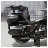 Honda Gold Wing Touring Motorcycle Table Lighter Silver Tone Collectible