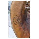Vintage Wilson Baseball Mitt with Ball