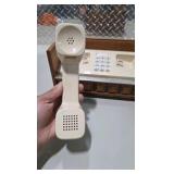 Vintage Telephone in Woodgrain Storage Case