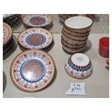Mixed Dishware Lot - Decorative Plates, Bowls, Cups and Butter Dish
