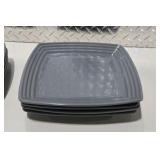 Gray Dishware Lot - Plates, Bowls and Mugs