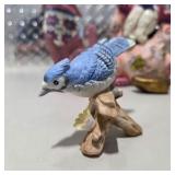 Vintage Lefton Blue Jay, Disney Eeyore Ornament, Sassy Rock, Cat Figurine Decor Lot