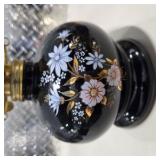 Lot Vintage Style Decor - Seth Thomas Candid Clock, Oil Lamp, DEMDACO Giving Heart