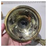 Great Dane Dog Decor Lot Ceramic Dog Figurines, Brass Hanging Mobile, Doberman Style Candle