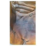 Vintage Wilson Baseball Mitt with Ball