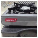 Coleman Portable Butane Camp Stove 2800 Series 7650 BTU w Hard Carry Case Single Burner