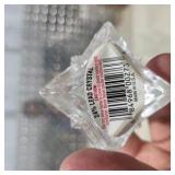 6 Clear Pedestal Glasses + Christmas Tree Candy Dish + 24% Lead Crystal Candle Holder Lot