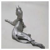 Signed L.M. Peterson Dog Sculpture Lot 3 Pc Numbered Art Figures Great Dane