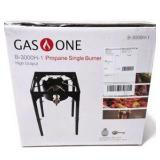 Gas One B-3000H-1 Propane Single Burner High Output Outdoor Cooker w Regulator Hose Boxed