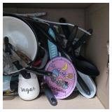 Mixed Kitchen and Home Decor Lot - Drink Mixer / Malt Maker, Bowls, Glass Dishes and More