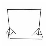 Kshioe Backdrop Stand Kit w 2 Tripod Stands Crossbar Carry Bag Photo Video Background Support