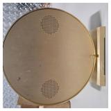 Decor Lot - Howard Miller Weather Station, Nautical Wood Clock, Globe Bookends, Carved Wood Jar