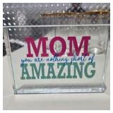 Lenox Holiday Glassware Decor Lot 8 Gold Rim Glasses, Mom Amazing, Belinda Sign, Fairy Godmother