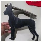 Great Dane Collector Holiday Decor Lot Welcome Sign, Christmas Stocking, Ornaments, Wall Decor