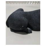 5 Piece Great Dane Lot -  Large Black Sandicast Great Dane, 3 Handmade Great Dane Figures, Standing Black Dog Figurine