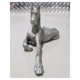 Signed L.M. Peterson Dog Sculpture Lot 3 Pc Numbered Art Figures Great Dane