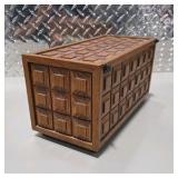 Vintage Telephone in Woodgrain Storage Case