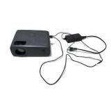 Portable Video Projector w Power Adapter Dual HDMI Micro SD AV Audio Out Tested Working