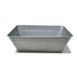 Galvanized Metal Utility Tub Planter Beverage Bin w Handles Rustic Farmhouse Decor