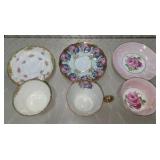 Vintage Bone China Teacup & Saucer Lot Shelley Aynsley Paragon Royal Chelsea England
