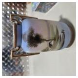 Hand Painted Chintz Box Made In England & Landscape Vase Decorative China Lot