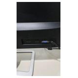 HP 25es 25" Computer Monitor Tested Working On-Screen 2x HDMI VGA Silver Stand