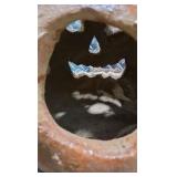 Lot of 2  Cement Cast Outdoor Fall Decor - Halloween Jack O Lanterns