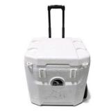 Igloo 52QT Roller Cooler Wheeled Ice Chest Pull Handle Missing Front Latches Read