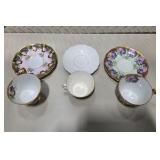 Vintage Bone China Teacup & Saucer Lot Shelley Aynsley Paragon Royal Chelsea England