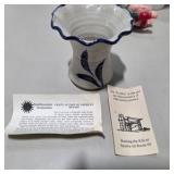 Vintage Porcelain Pottery Decor Lot w Japan Bell, Vase, Mugs, Elf, Christmas