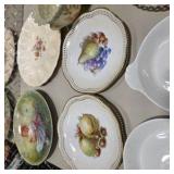 Vintage Decorative Plate & Bowl Lot - Schumann Arzberg, RECO, Floral Fruit, and More