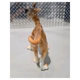 Great Dane Dog Decor Lot Ceramic Dog Figurines, Brass Hanging Mobile, Doberman Style Candle