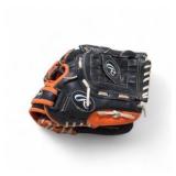 Rawlings Youth Baseball Glove - Black & Orange - 10.5 Inch
