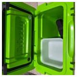 Summit Cabin Crusher Hard Cooler - Green Portable Ice Chest with Strap and Tray Included