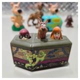 Vintage Style Scooby Doo Lot Mystery Machine, Scooby, Scrappy Wind-Up Toy, Car Figures 8pcs