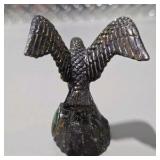 2 Pc Vintage Style National Park Souvenir Figurines - Bear Yellowstone, Eagle Glacier