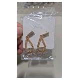 Mixed Costume Jewelry and Keychain Lot - Hearts, Peace Sign, Earrings and Unicorn Ring