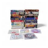 VHS & DVD Lot Bad Boys Pulp Fiction Casper Holiday Inn White Christmas More