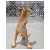 Great Dane Dog Decor Lot Ceramic Dog Figurines, Brass Hanging Mobile, Doberman Style Candle