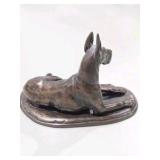 Great Dane Collector Lot - Large Standing Great Dane Statue, Small Standing Great Dane Figurine, Reclining Dog Figure, Wall Hook Decor